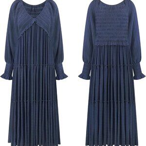 Navy Blue Nova & Chic maxi dress xl xxl